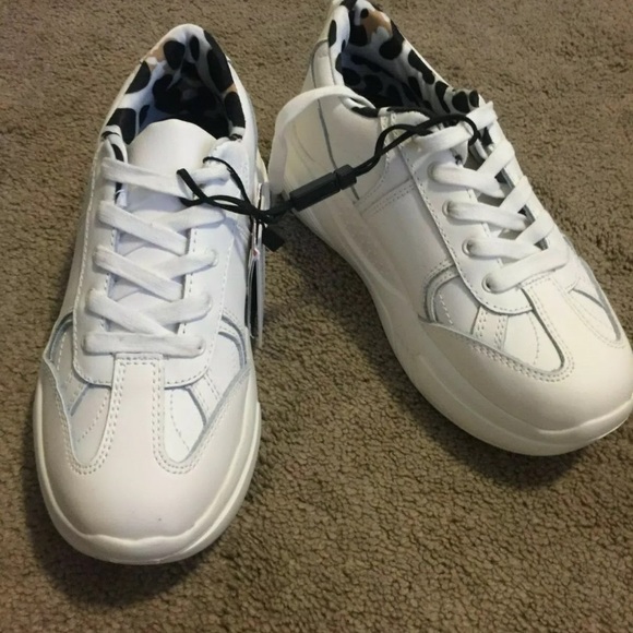 white chunky trainers zara